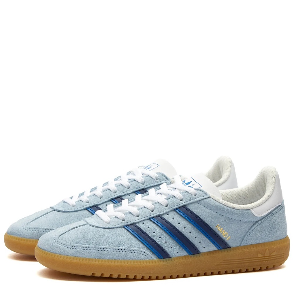 Brand new in box NWT Adidas Hand 2. Clear Sky & Dark Blue & Core White